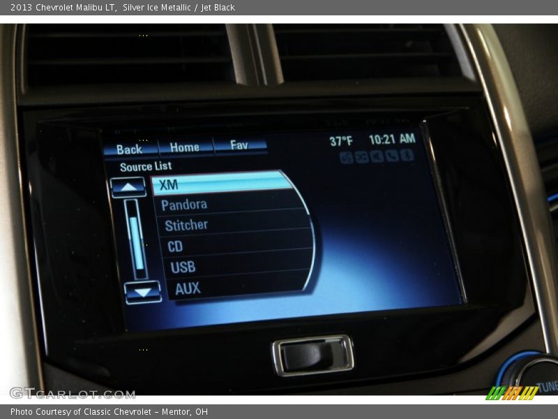 Silver Ice Metallic / Jet Black 2013 Chevrolet Malibu LT