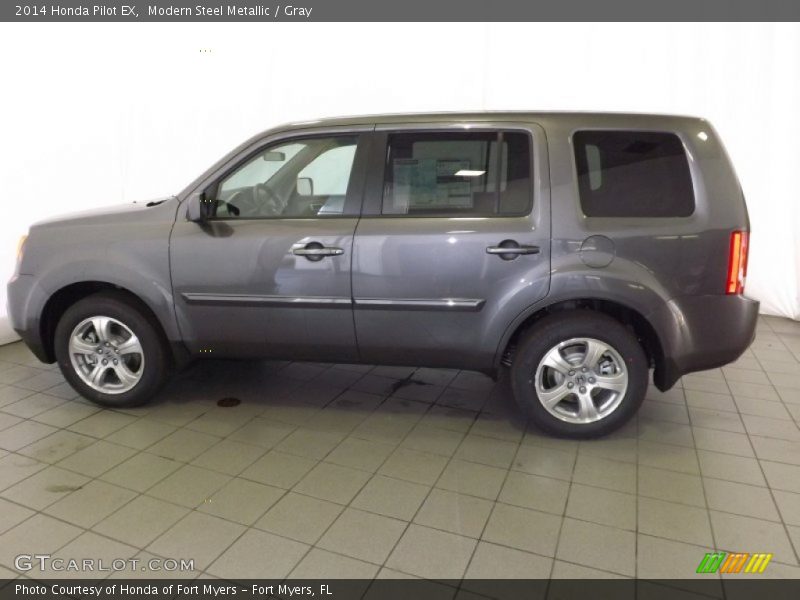 Modern Steel Metallic / Gray 2014 Honda Pilot EX