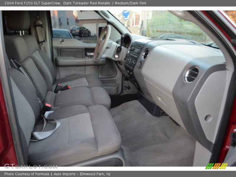 Dark Toreador Red Metallic / Medium/Dark Flint 2004 Ford F150 XLT SuperCrew