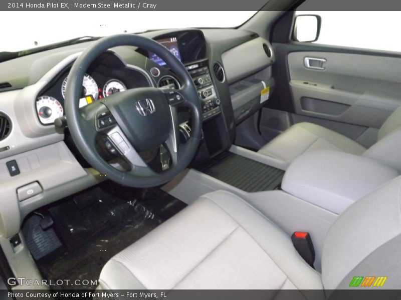Modern Steel Metallic / Gray 2014 Honda Pilot EX