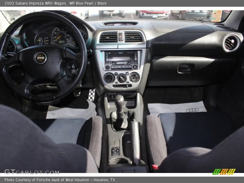 WR Blue Pearl / Black 2003 Subaru Impreza WRX Wagon