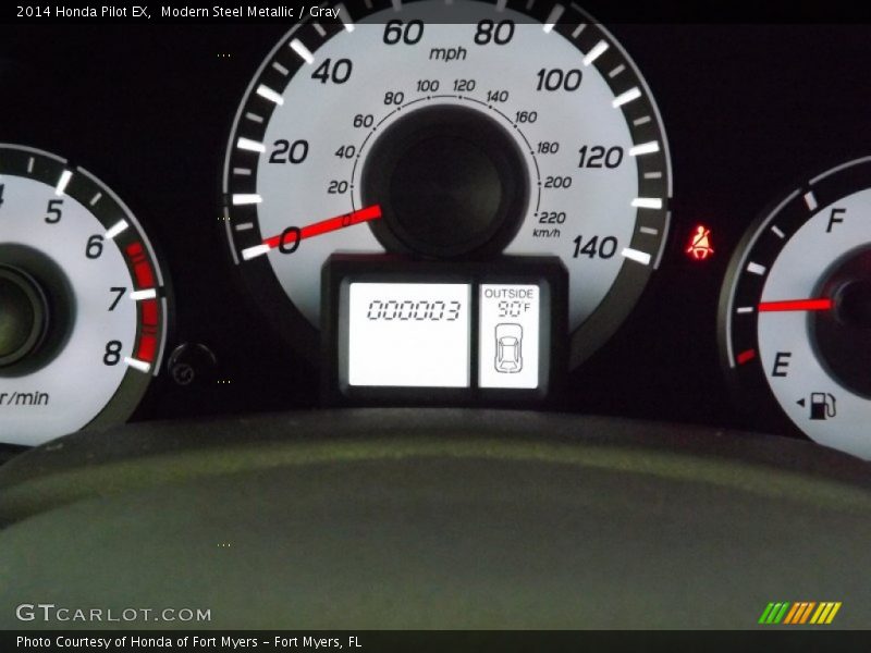 Modern Steel Metallic / Gray 2014 Honda Pilot EX