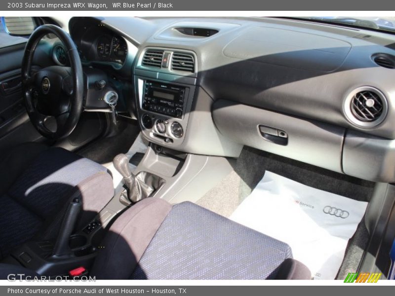 WR Blue Pearl / Black 2003 Subaru Impreza WRX Wagon