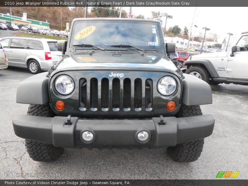 Natural Green Pearl / Dark Slate Gray/Medium Slate Gray 2010 Jeep Wrangler Unlimited Rubicon 4x4