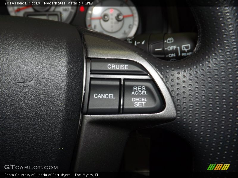 Modern Steel Metallic / Gray 2014 Honda Pilot EX