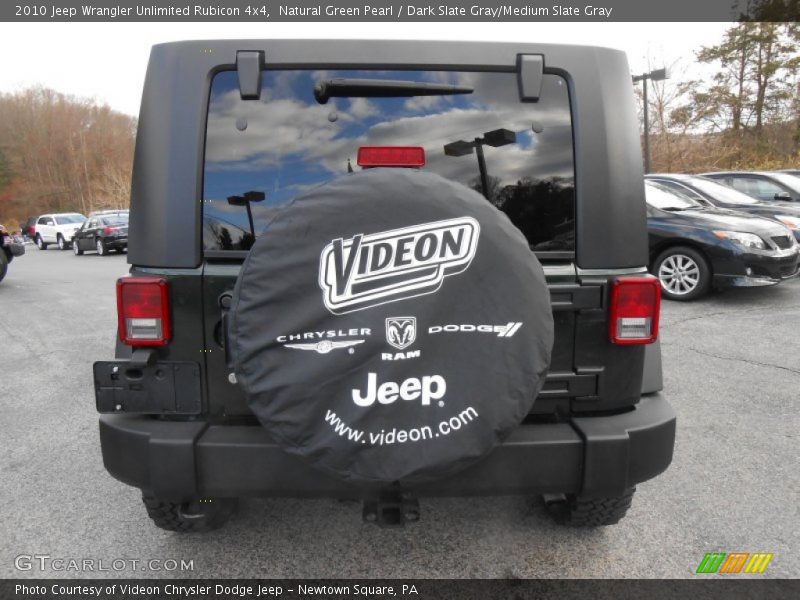 Natural Green Pearl / Dark Slate Gray/Medium Slate Gray 2010 Jeep Wrangler Unlimited Rubicon 4x4