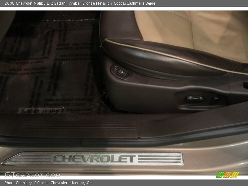 Amber Bronze Metallic / Cocoa/Cashmere Beige 2008 Chevrolet Malibu LTZ Sedan