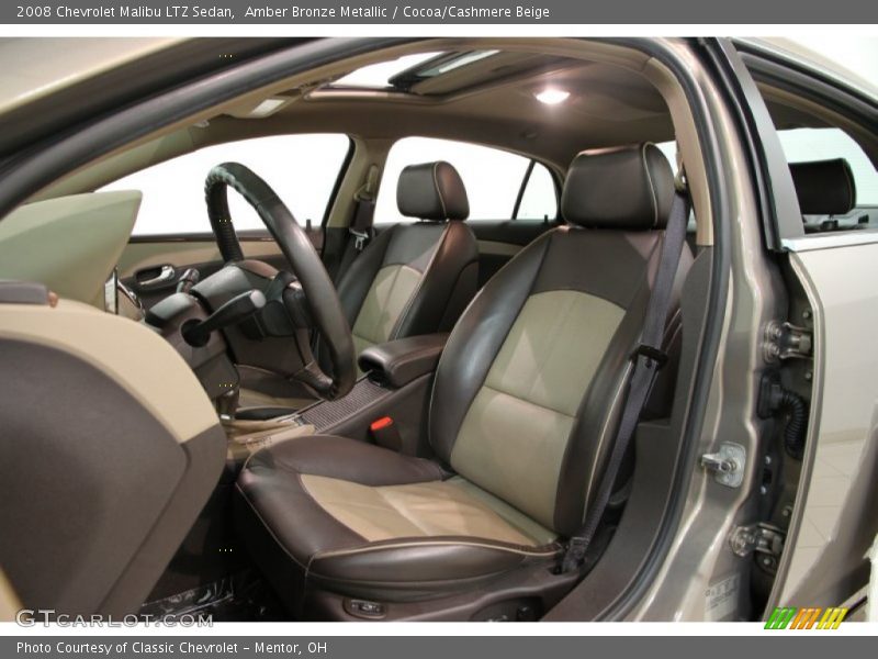 Amber Bronze Metallic / Cocoa/Cashmere Beige 2008 Chevrolet Malibu LTZ Sedan