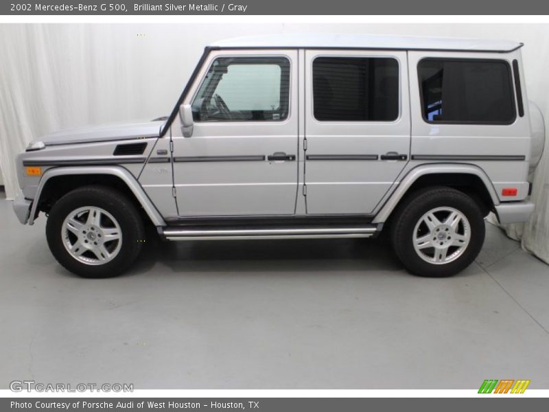 Brilliant Silver Metallic / Gray 2002 Mercedes-Benz G 500