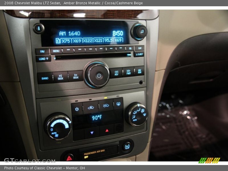 Amber Bronze Metallic / Cocoa/Cashmere Beige 2008 Chevrolet Malibu LTZ Sedan