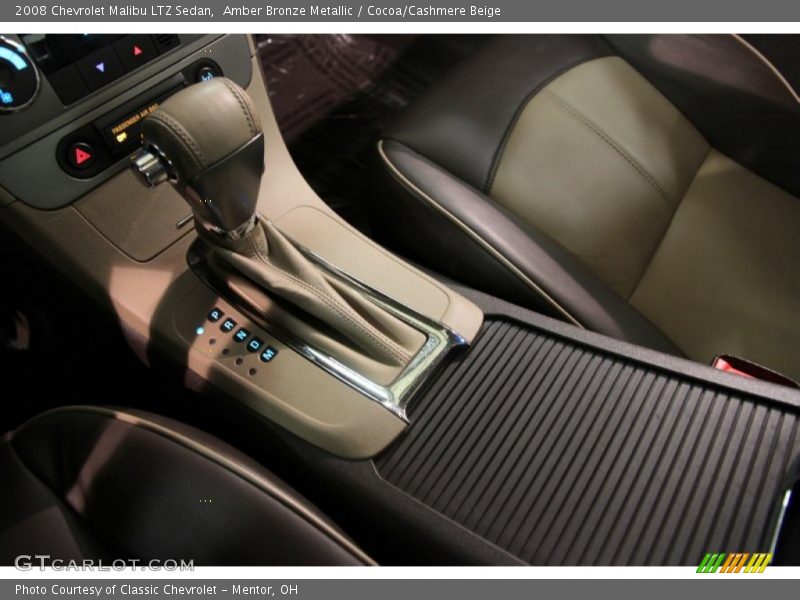 Amber Bronze Metallic / Cocoa/Cashmere Beige 2008 Chevrolet Malibu LTZ Sedan