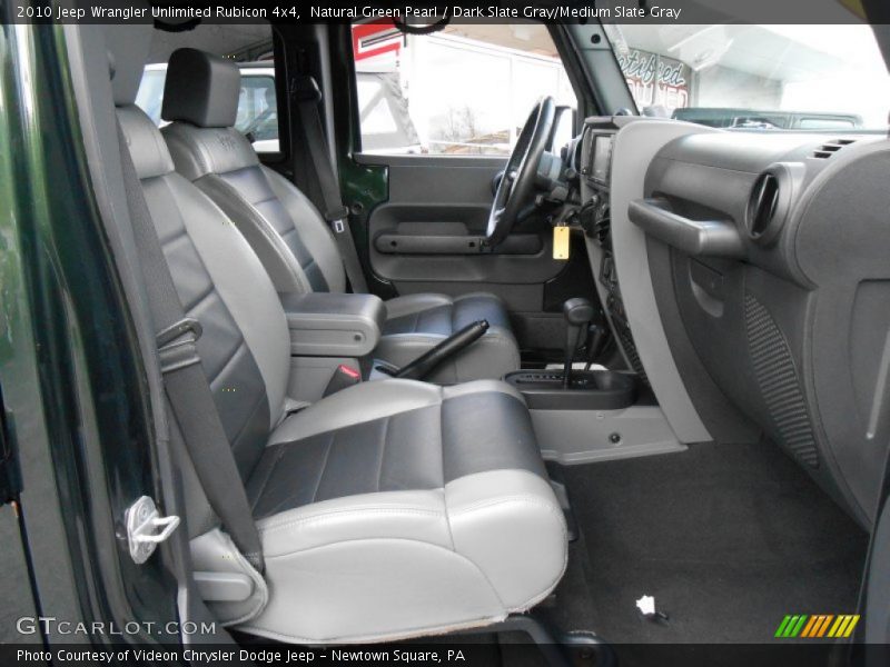 Natural Green Pearl / Dark Slate Gray/Medium Slate Gray 2010 Jeep Wrangler Unlimited Rubicon 4x4