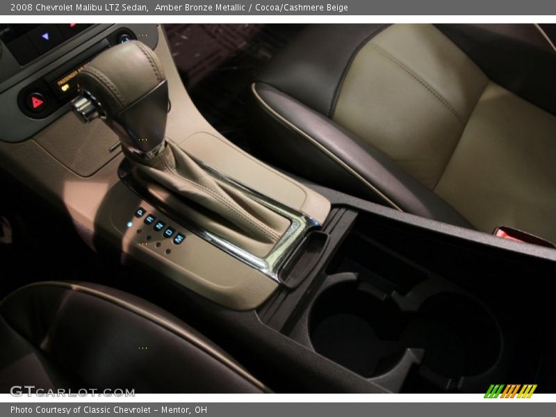 Amber Bronze Metallic / Cocoa/Cashmere Beige 2008 Chevrolet Malibu LTZ Sedan