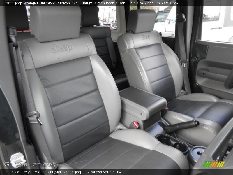 Natural Green Pearl / Dark Slate Gray/Medium Slate Gray 2010 Jeep Wrangler Unlimited Rubicon 4x4