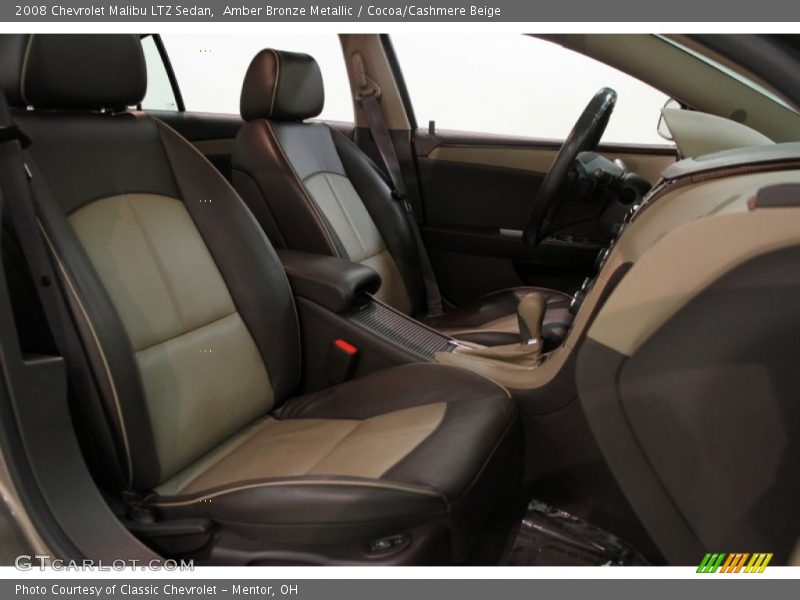 Amber Bronze Metallic / Cocoa/Cashmere Beige 2008 Chevrolet Malibu LTZ Sedan