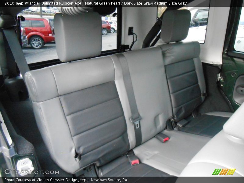 Natural Green Pearl / Dark Slate Gray/Medium Slate Gray 2010 Jeep Wrangler Unlimited Rubicon 4x4