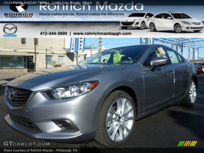 Liquid Siver Metallic / Black 2014 Mazda MAZDA6 Touring