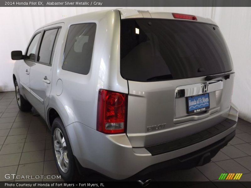 Alabaster Silver Metallic / Gray 2014 Honda Pilot EX
