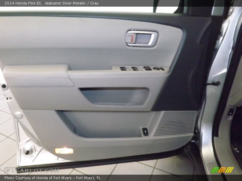 Alabaster Silver Metallic / Gray 2014 Honda Pilot EX
