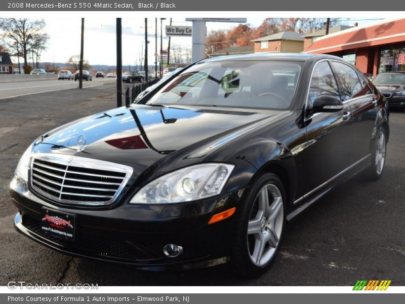 Black / Black 2008 Mercedes-Benz S 550 4Matic Sedan