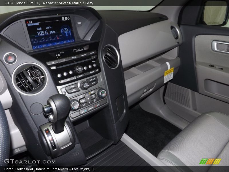 Alabaster Silver Metallic / Gray 2014 Honda Pilot EX