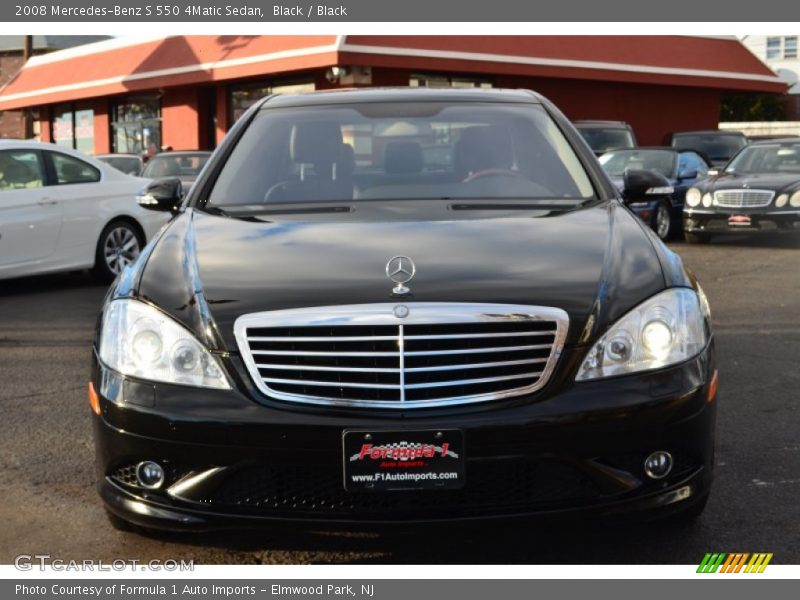 Black / Black 2008 Mercedes-Benz S 550 4Matic Sedan