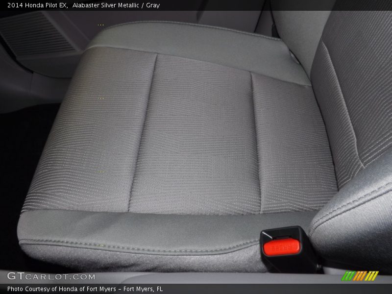 Alabaster Silver Metallic / Gray 2014 Honda Pilot EX