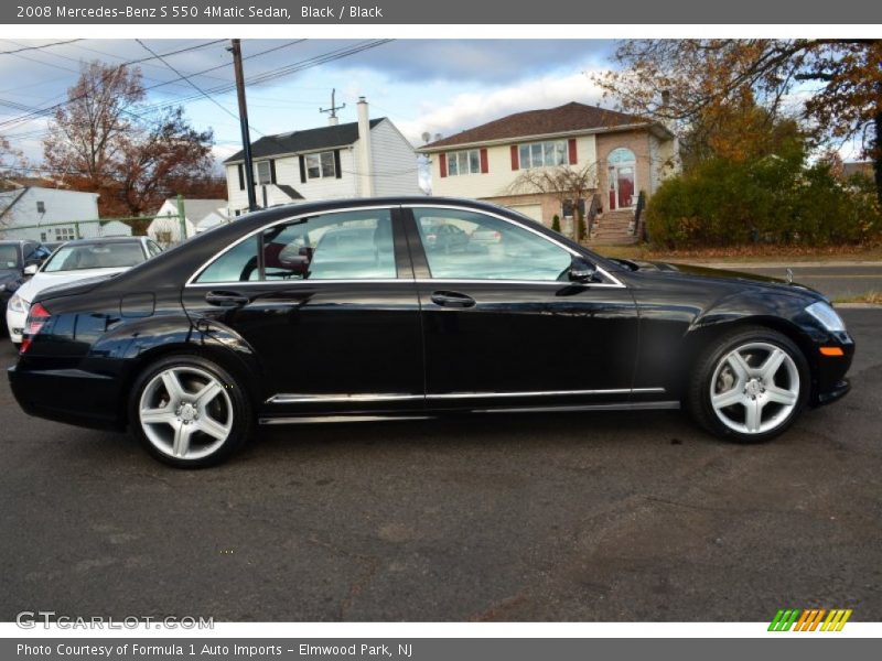 Black / Black 2008 Mercedes-Benz S 550 4Matic Sedan