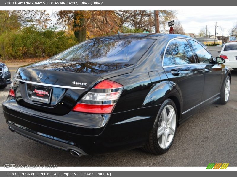 Black / Black 2008 Mercedes-Benz S 550 4Matic Sedan