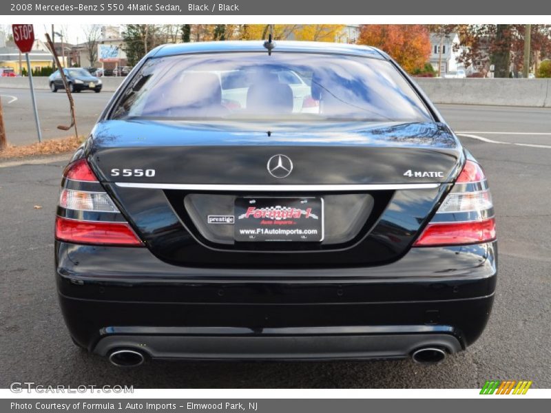 Black / Black 2008 Mercedes-Benz S 550 4Matic Sedan