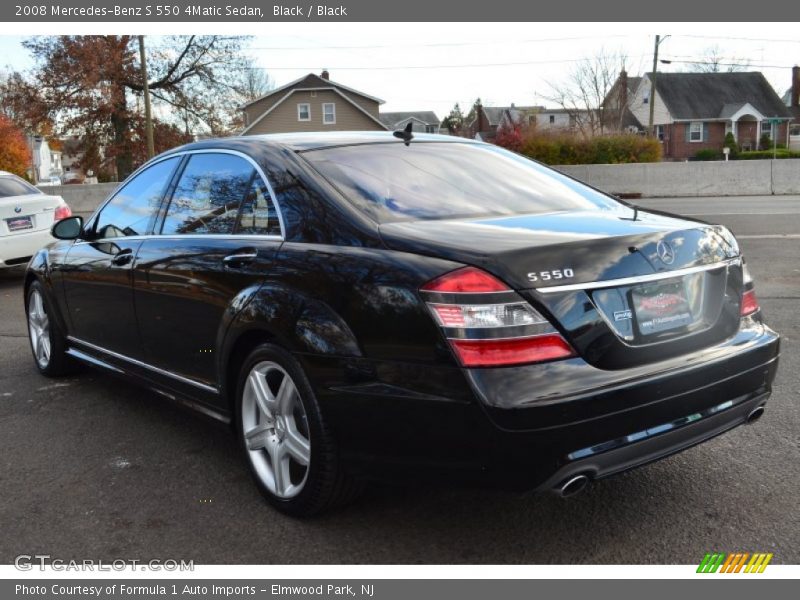 Black / Black 2008 Mercedes-Benz S 550 4Matic Sedan