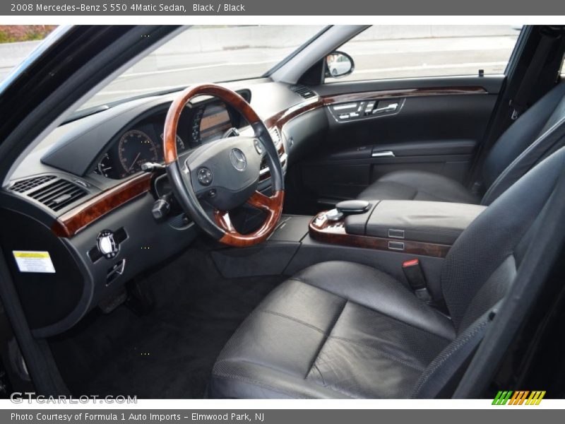 Black / Black 2008 Mercedes-Benz S 550 4Matic Sedan