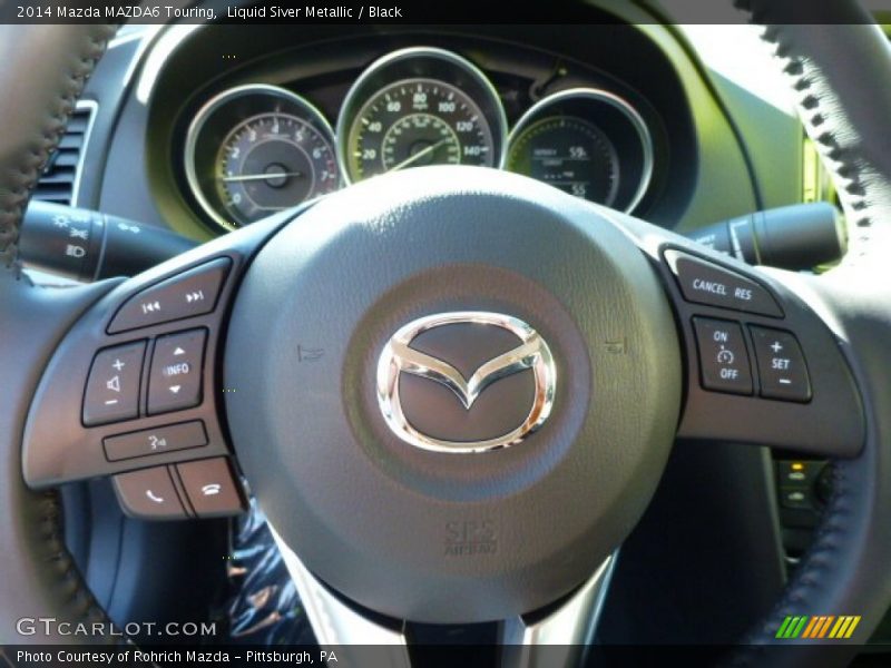 Liquid Siver Metallic / Black 2014 Mazda MAZDA6 Touring