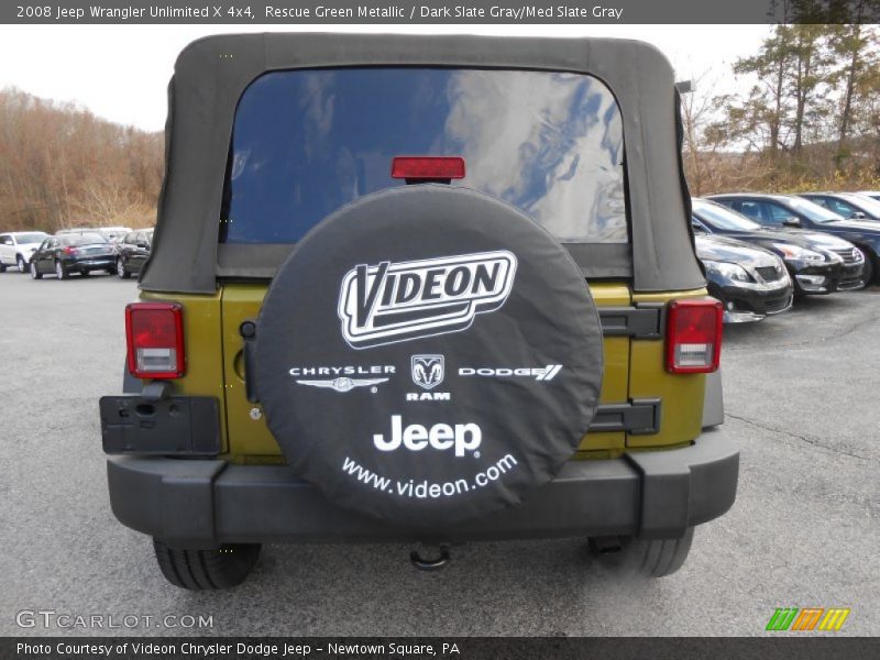 Rescue Green Metallic / Dark Slate Gray/Med Slate Gray 2008 Jeep Wrangler Unlimited X 4x4