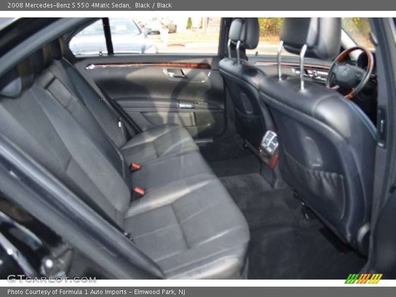 Black / Black 2008 Mercedes-Benz S 550 4Matic Sedan