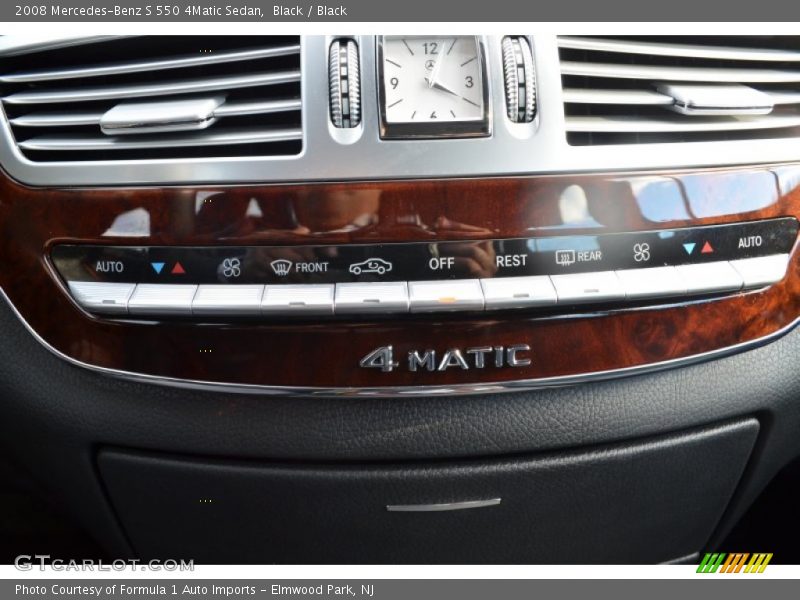 Black / Black 2008 Mercedes-Benz S 550 4Matic Sedan