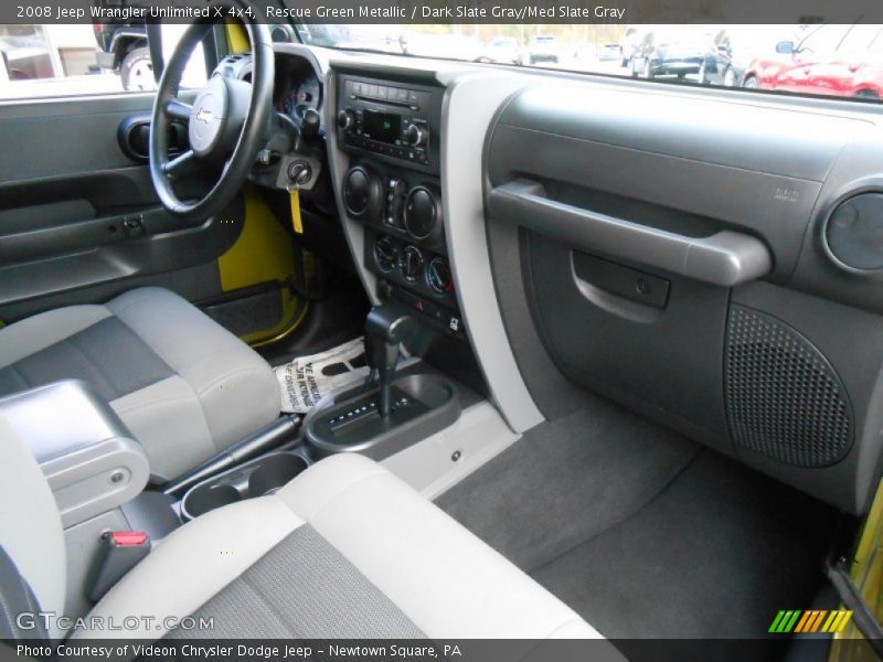 Rescue Green Metallic / Dark Slate Gray/Med Slate Gray 2008 Jeep Wrangler Unlimited X 4x4