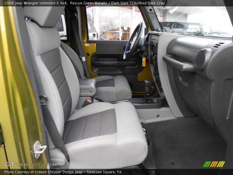 Rescue Green Metallic / Dark Slate Gray/Med Slate Gray 2008 Jeep Wrangler Unlimited X 4x4