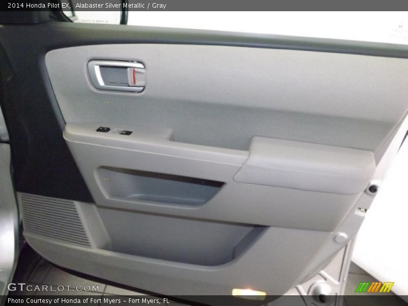 Alabaster Silver Metallic / Gray 2014 Honda Pilot EX