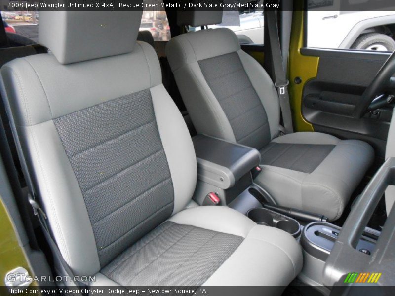 Rescue Green Metallic / Dark Slate Gray/Med Slate Gray 2008 Jeep Wrangler Unlimited X 4x4