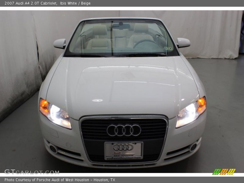 Ibis White / Beige 2007 Audi A4 2.0T Cabriolet