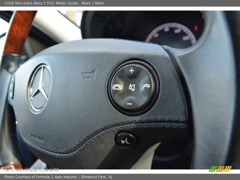 Black / Black 2008 Mercedes-Benz S 550 4Matic Sedan