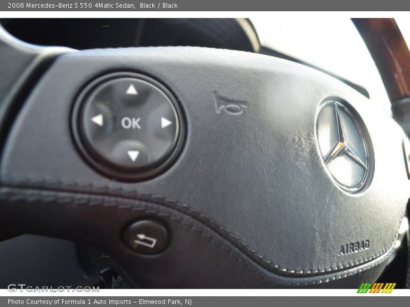 Black / Black 2008 Mercedes-Benz S 550 4Matic Sedan