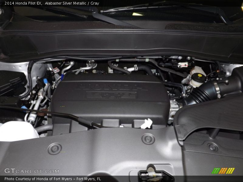 Alabaster Silver Metallic / Gray 2014 Honda Pilot EX