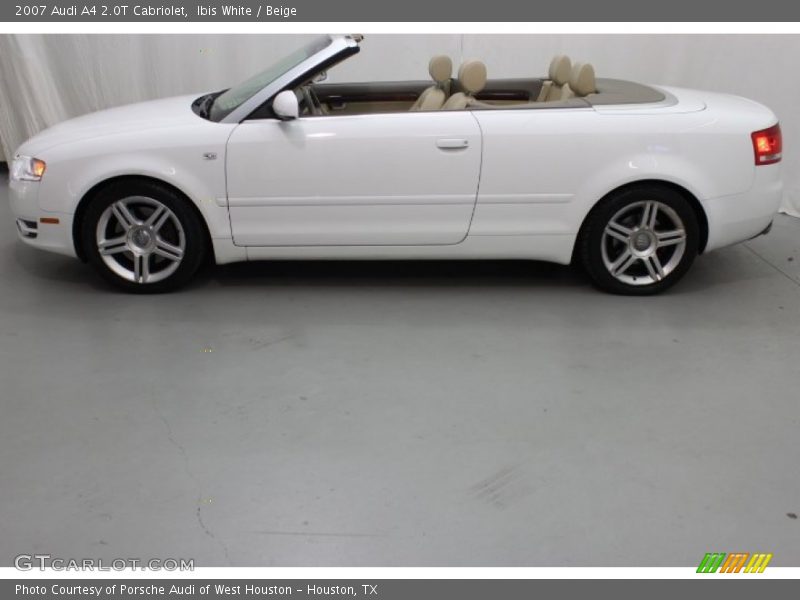 Ibis White / Beige 2007 Audi A4 2.0T Cabriolet