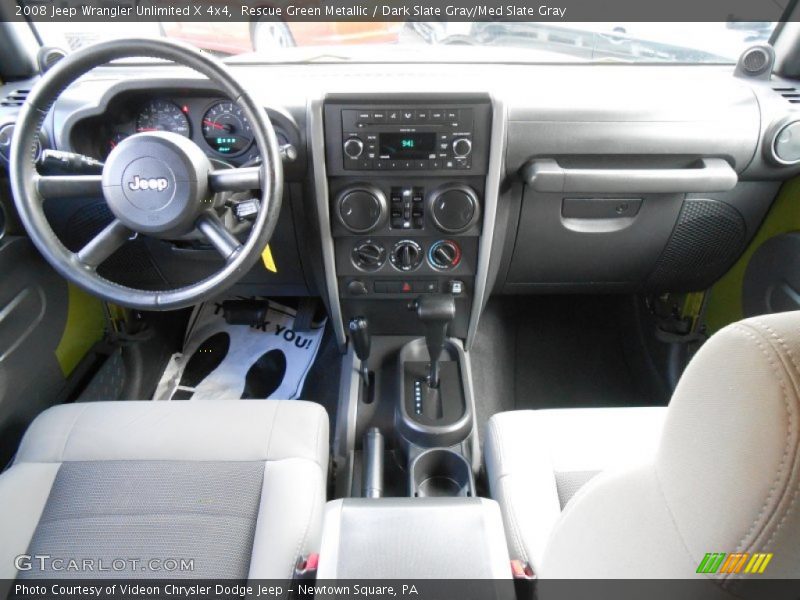 Rescue Green Metallic / Dark Slate Gray/Med Slate Gray 2008 Jeep Wrangler Unlimited X 4x4