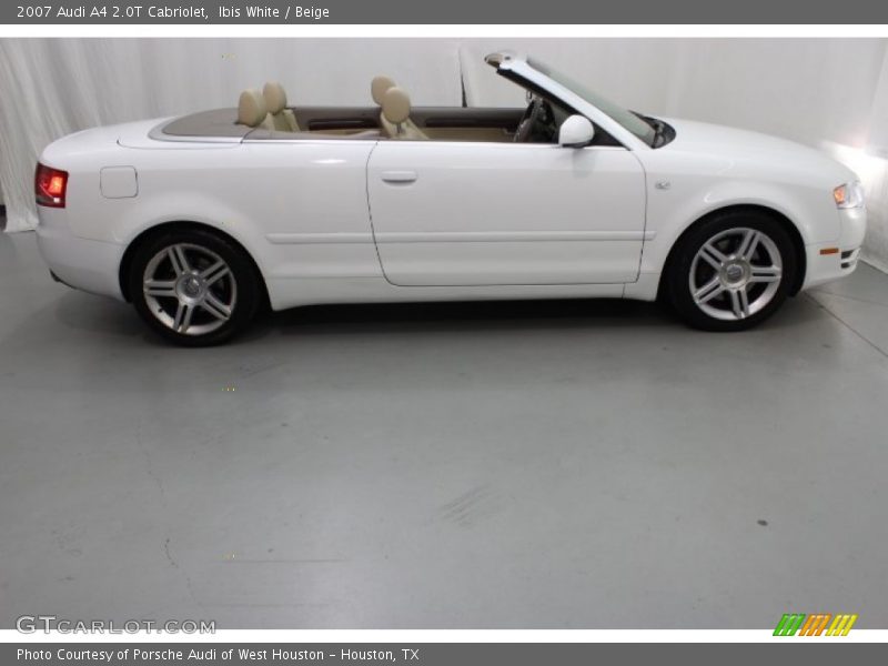 Ibis White / Beige 2007 Audi A4 2.0T Cabriolet
