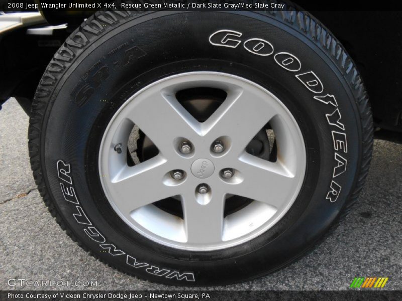 Rescue Green Metallic / Dark Slate Gray/Med Slate Gray 2008 Jeep Wrangler Unlimited X 4x4