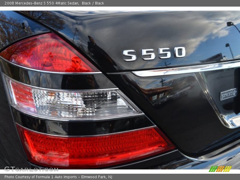 Black / Black 2008 Mercedes-Benz S 550 4Matic Sedan
