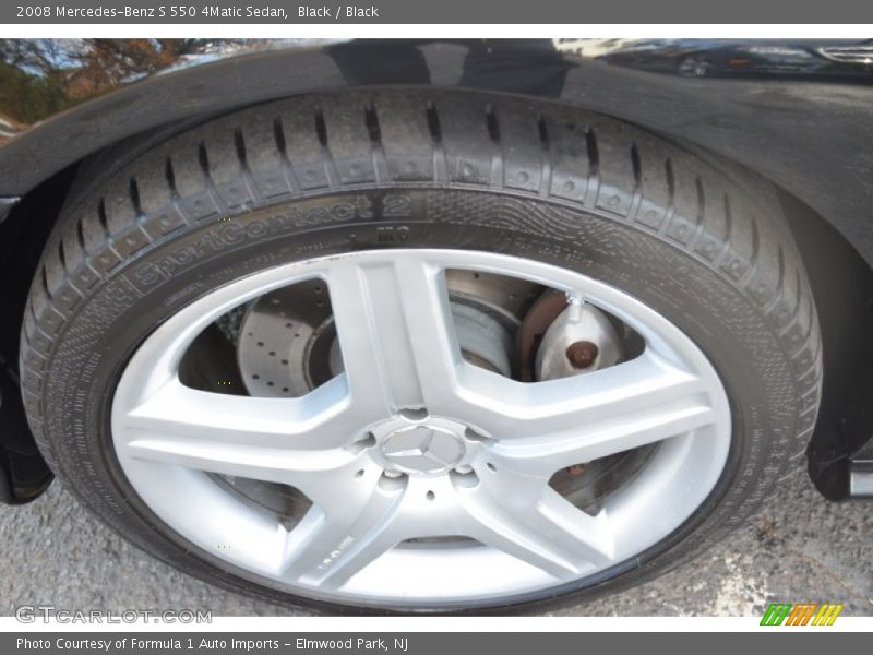 Black / Black 2008 Mercedes-Benz S 550 4Matic Sedan